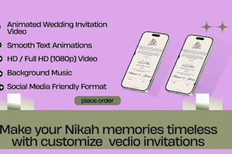 design event poster, invitations and wedding contracts and certificate