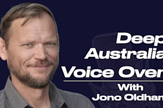 record a deep male australian voice over