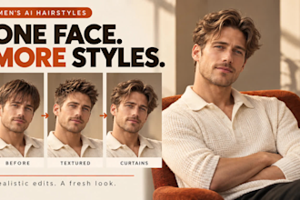realistically edit your photos to visualize various men hairstyles