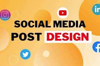 design social media post for facebook, instagram, linkedin and banner ads design