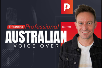 be the male australian voice over for elearning project