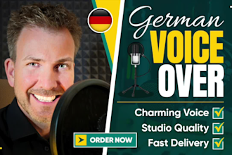 do a stunning german voiceover for your project