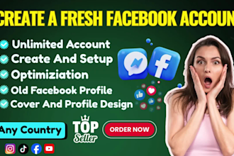 create facebook accounts for personal or business use, and old fb profile