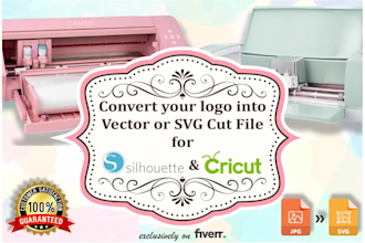 convert your image to svg cut file for cricut and silhouette