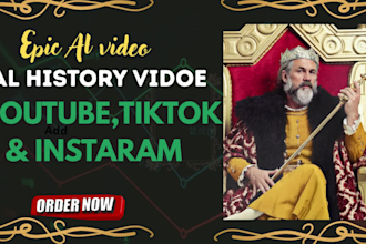 make epic ai video, ai history video for youtube , tiktok and instagram
