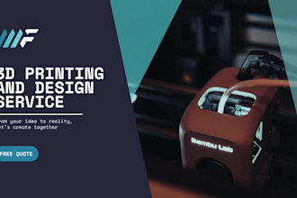 offer a 3d printing and 3d modelling service