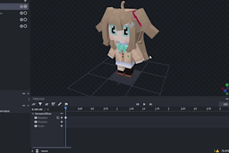 create minecraft 3d models, mobs and animations in blockbench