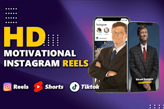 create fullscreen custom motivational instagram reels
