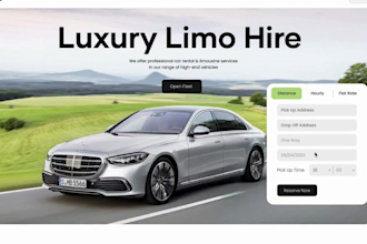 limousine website chauffeur website taxi booking website vtc website airport
