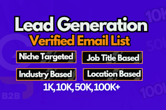 do b2b lead generation and email list building