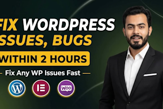 fix wordpress website errors, bugs, issues and debug