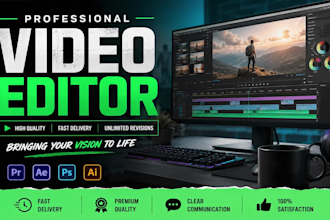 create scroll stopping video edits and motion graphics