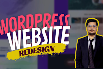 redesign, revamp, clone or customize wordpress website