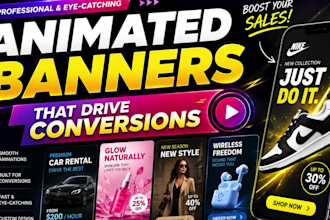 create animated meta, facebook and instagram ad creatives