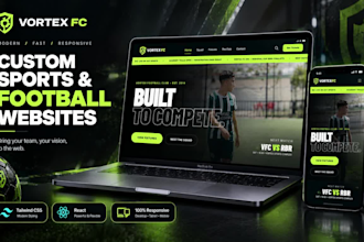 create a modern and responsive sports club website