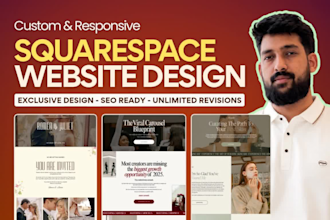 develop squarespace website design or redesign, squarespace website