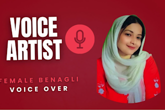 record professional female bengali voiceover
