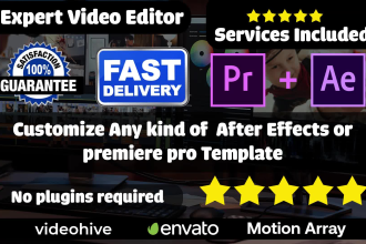 customize your premiere pro and after effects template