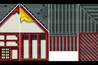 create high detail 2d pixel art game tile pallets
