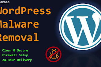 do wordpress malware removal and security hardening within 24 hours