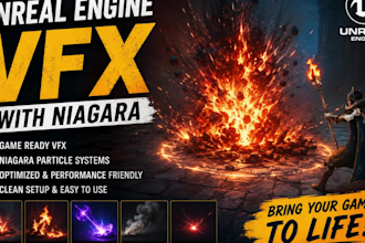 create unreal engine vfx with niagara particle system for games