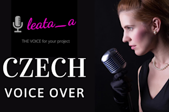record a professional czech female voiceover