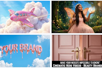 create a cinematic hero video for your beauty brand website