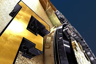 create metallic 3d logo animation video