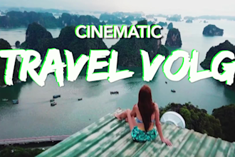 professional edit your travel, drone, gopro footage into stunning video