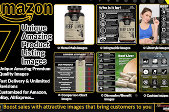 design amazon product listing images for amazon listings