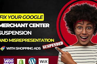 fix google merchant center suspension and gmc misrepresentation