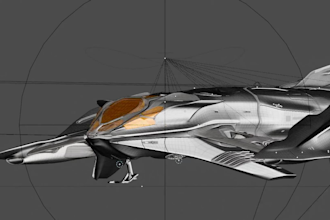 make hard surface models, guns, mechs, spaceship,  props