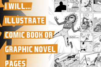 draw comic book or graphic novel pages