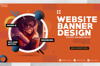 design website hero banner professional shopify banner ads etsy product  banner