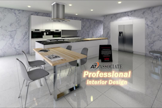 do 3d interior for restaurant coffee shop lounge bar animated video walkthroughs