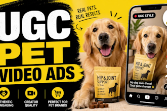 create organic ugc pet video ads that boost sales