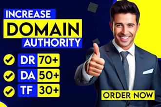increase domain rating ahrefs DR domain authority with SEO backlinks