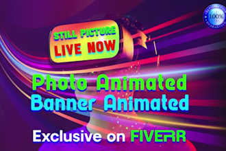 do photo animation, gif animation, animated illustration 2d animation gif image