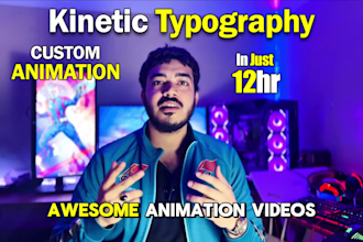 do kinetic typography commercial ugc ads text reels animation video