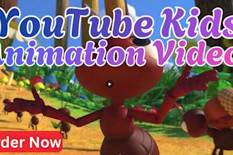 3d kids animation video, cartoon nursery rhymes, disney pixar style art channels