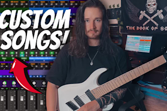 record a professional metal, rock or blues song