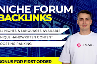 do manual niche forum backlinks using natural forum posting