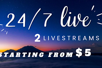 247 live streaming youtube pre recorded video