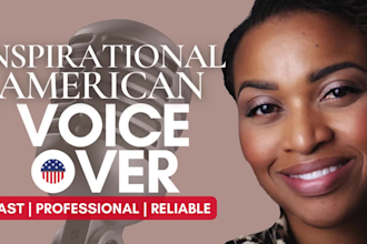 record inspirational american voice over