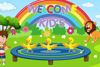 make 2d kids  learning video