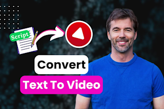 convert blog post, article or text to video with voice over