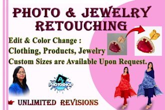 photo and jewelry retouching in 24hrs