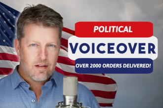 record your american political campaign male voice over ad