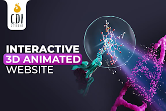 create interactive medical and biotech website