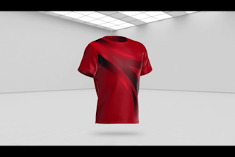 create 3d shirt designs with 360 rotatable video